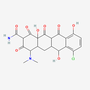 7-Chloro-4-(dimethylamino)-6,10,12a-trihydroxy-1,3,11,12-tetraoxo-4,4a,5,5a,6,11a-hexahydrotetracene-2-carboxamide