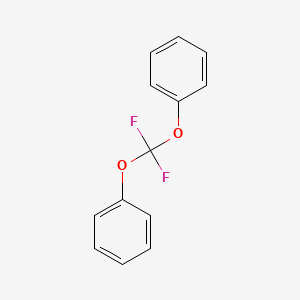 molecular formula C13H10F2O2 B12579108 1,1'-[(Difluoromethylene)bis(oxy)]dibenzene CAS No. 212207-13-1