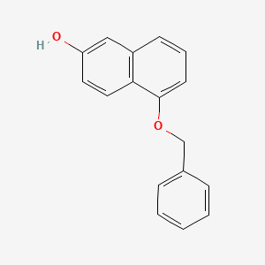 molecular formula C17H14O2 B12579120 5-(Benzyloxy)naphthalen-2-ol CAS No. 185247-03-4