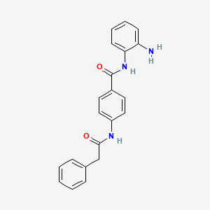 molecular formula C21H19N3O2 B12579191 N-(2-aminophenyl)-4-(phenylacetylamino)benzamide CAS No. 209784-32-7