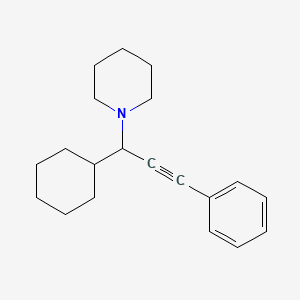 Piperidine, 1-(1-cyclohexyl-3-phenyl-2-propynyl)-