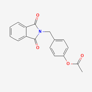 molecular formula C17H13NO4 B12579204 4-[(1,3-Dioxo-1,3-dihydro-2H-isoindol-2-yl)methyl]phenyl acetate CAS No. 630393-48-5