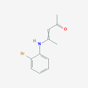 molecular formula C11H12BrNO B12579207 4-(2-Bromoanilino)pent-3-en-2-one CAS No. 199665-61-7