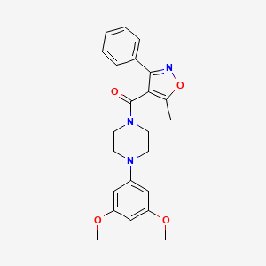 Methanone, [4-(3,5-dimethoxyphenyl)-1-piperazinyl](5-methyl-3-phenyl-4-isoxazolyl)-