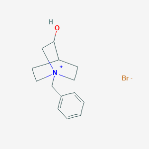 molecular formula C14H20BrNO B12579235 1-Benzyl-3-hydroxy-1-azabicyclo[2.2.2]octan-1-ium bromide CAS No. 203335-99-3