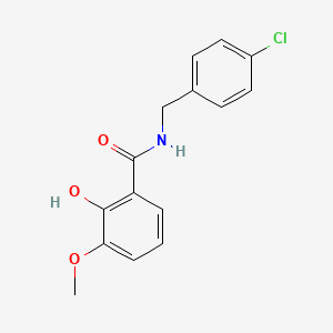 Benzamide, N-[(4-chlorophenyl)methyl]-2-hydroxy-3-methoxy-