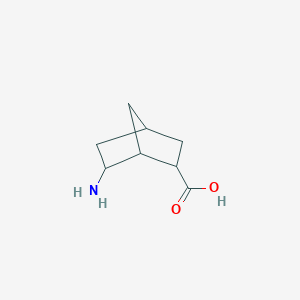 molecular formula C8H13NO2 B1257925 6-Aminobicyclo[2.2.1]heptane-2-carboxylic acid CAS No. 300848-46-8