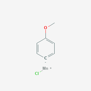 molecular formula C7H7ClMnO B12579252 Manganese, chloro(4-methoxyphenyl)- CAS No. 192887-50-6