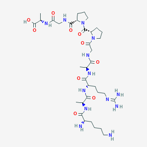 molecular formula C35H61N13O10 B12579259 H-Lys-Ala-Arg-Ala-Gly-Pro-Pro-Gly-Ala-OH CAS No. 646062-20-6