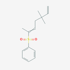 molecular formula C15H20O2S B12579265 (5,5-Dimethylhepta-2,6-diene-2-sulfonyl)benzene CAS No. 646504-90-7