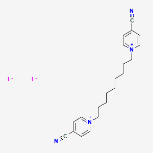 molecular formula C21H26I2N4 B12579283 1,1'-(Nonane-1,9-diyl)bis(4-cyanopyridin-1-ium) diiodide CAS No. 185618-74-0