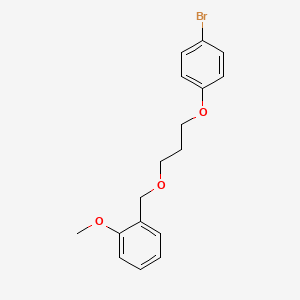 molecular formula C17H19BrO3 B12579288 1-Bromo-4-(3-(2-methoxybenzyloxy)-propyloxy)benzene CAS No. 642487-31-8