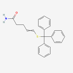 5-[(Triphenylmethyl)sulfanyl]pent-4-enamide