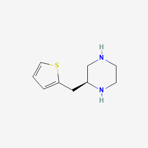 molecular formula C9H14N2S B12579320 (2S)-2-[(Thiophen-2-yl)methyl]piperazine CAS No. 612502-37-1