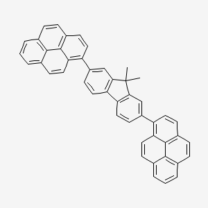 molecular formula C47H30 B12579356 2,7-Di(1-pyrenyl)-9,9-dimethyl-9H-fluorene CAS No. 607739-80-0