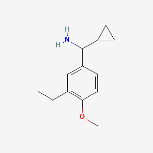 1-Cyclopropyl-1-(3-ethyl-4-methoxyphenyl)methanamine