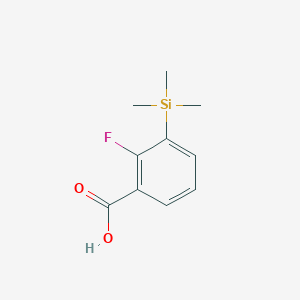 molecular formula C10H13FO2Si B12579373 2-Fluoro-3-(trimethylsilyl)benzoic acid 