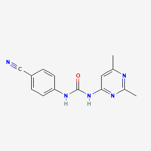 N-(4-Cyanophenyl)-N'-(2,6-dimethylpyrimidin-4-yl)urea