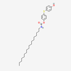 4-[(4-Hydroxyphenyl)sulfanyl]phenyl octadecylcarbamate