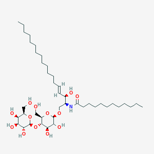 molecular formula C42H79NO13 B1257943 Lactosylceramide (d18:1/12:0) 