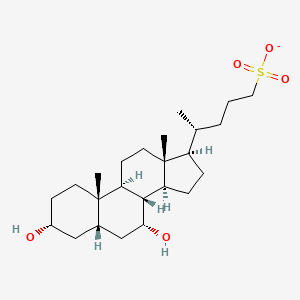 molecular formula C24H41O5S- B1257950 3alpha,7alpha-Dihydroxy-5beta-cholane-24-sulfonate 