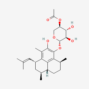 molecular formula C27H38O7 B1257963 伪海藤素D CAS No. 104855-22-3