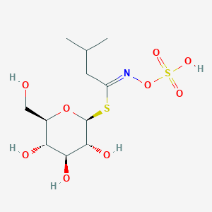 molecular formula C11H21NO9S2 B1257969 1-S-[(1Z)-3-methyl-N-(sulfooxy)butanimidoyl]-1-thio-beta-D-glucopyranose 