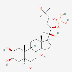 molecular formula C27H45O10P B1257972 20-羟基蜕皮激素 22-磷酸酯 