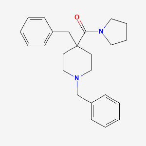 (1,4-Dibenzylpiperidin-4-yl)(pyrrolidin-1-yl)methanone