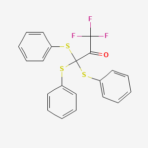 1,1,1-Trifluoro-3,3,3-tris(phenylsulfanyl)propan-2-one