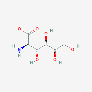 molecular formula C6H12NO6- B1258003 D-galactosaminate 