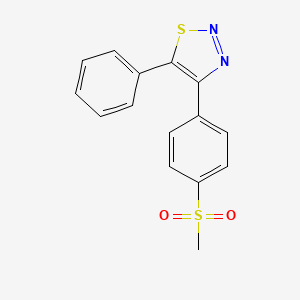 1,2,3-Thiadiazole, 4-[4-(methylsulfonyl)phenyl]-5-phenyl-