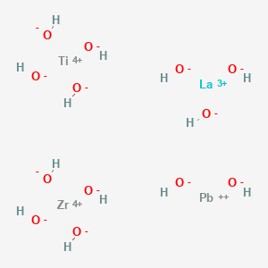 Lanthanum(3+);lead(2+);titanium(4+);zirconium(4+);tridecahydroxide