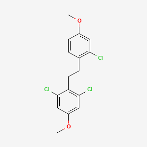 Benzene, 1,3-dichloro-2-[2-(2-chloro-4-methoxyphenyl)ethyl]-5-methoxy-