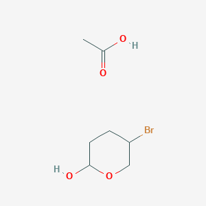 Acetic acid;5-bromooxan-2-ol