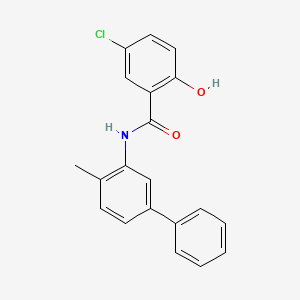 5-Chloro-2-hydroxy-N-(4-methyl-3-biphenylyl)benzamide