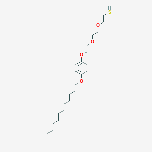 2-(2-{2-[4-(Dodecyloxy)phenoxy]ethoxy}ethoxy)ethane-1-thiol