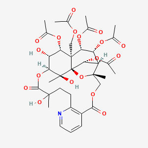 molecular formula C36H45NO18 B1258012 Wilforidine 