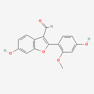 molecular formula C16H12O5 B1258013 Puerariafuran 