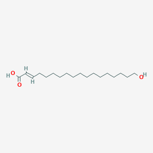 molecular formula C18H34O3 B1258027 (2E)-18-hydroxyoctadec-2-enoic acid 