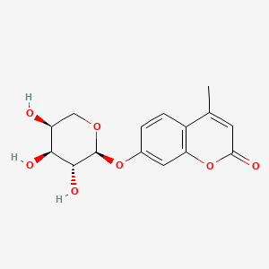 molecular formula C15H16O7 B1258028 4-Methylumbelliferyl alpha-L-arabinopyranoside CAS No. 69414-26-2