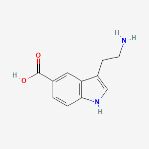 molecular formula C11H12N2O2 B1258029 3-(2-Amino-ethyl)-1H-indole-5-carboxylic acid 