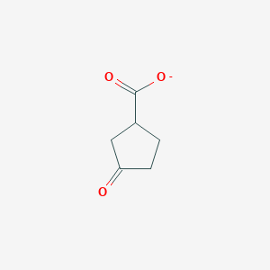 molecular formula C6H7O3- B1258031 3-氧代环戊烷羧酸酯 