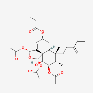 molecular formula C30H42O10 B1258036 caseanigrescen A 