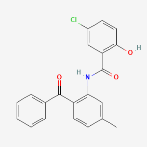 N-(2-Benzoyl-5-methylphenyl)-5-chloro-2-hydroxybenzamide