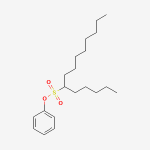 B12580528 Phenyl tetradecane-6-sulfonate CAS No. 204707-61-9