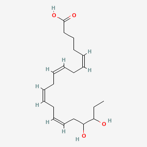 molecular formula C20H32O4 B1258056 17,18-DiHETE 