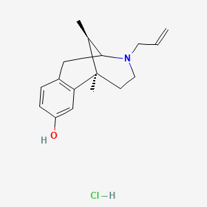 molecular formula C17H24ClNO B1258065 N-Allylnormetazocine hydrochloride 