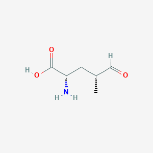 molecular formula C6H11NO3 B1258067 (4R)-5-oxo-L-leucine 