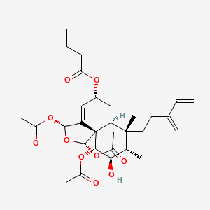 molecular formula C30H42O10 B1258070 caseanigrescen C 